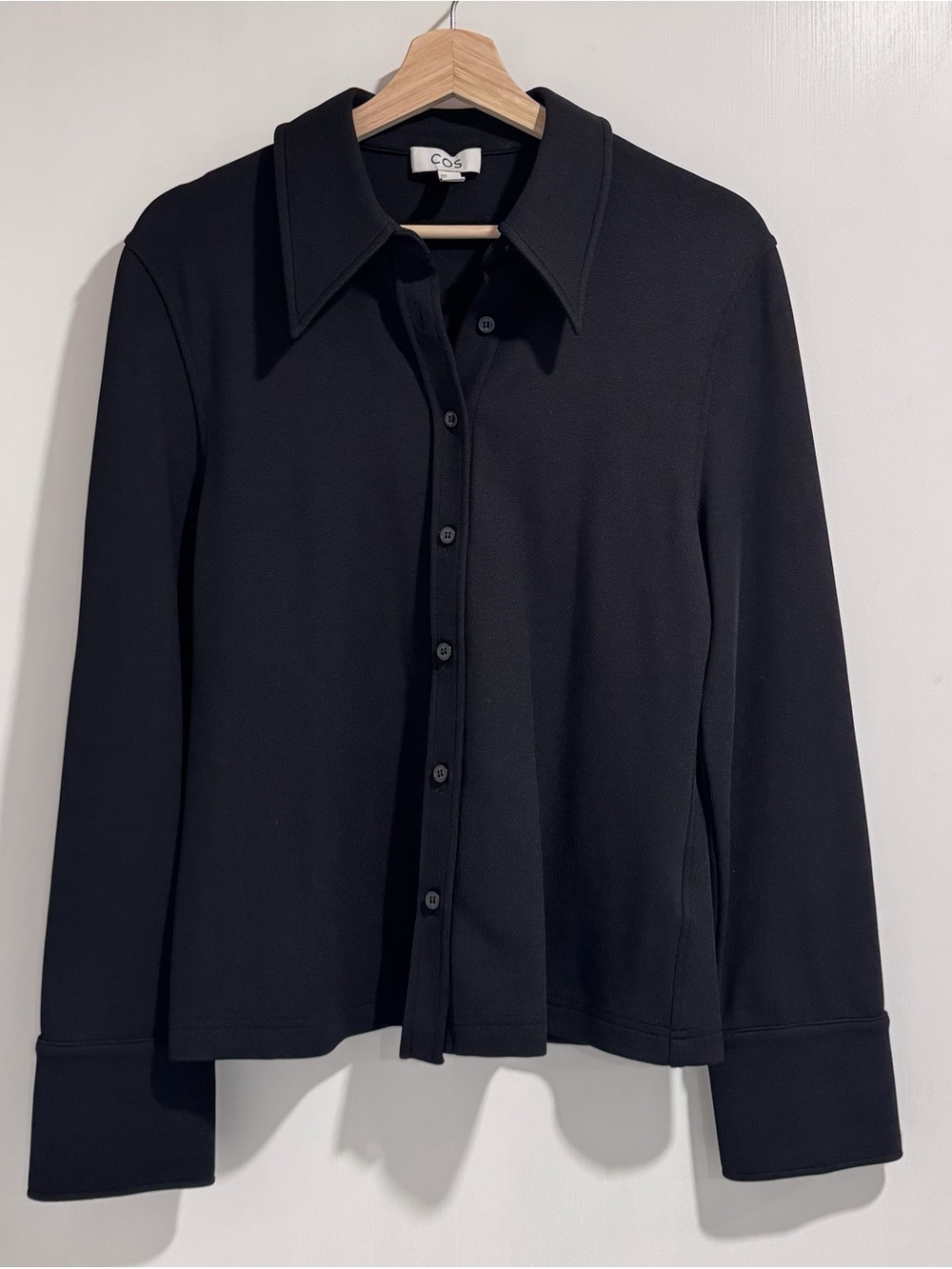 COS Black Button-Front Shirt